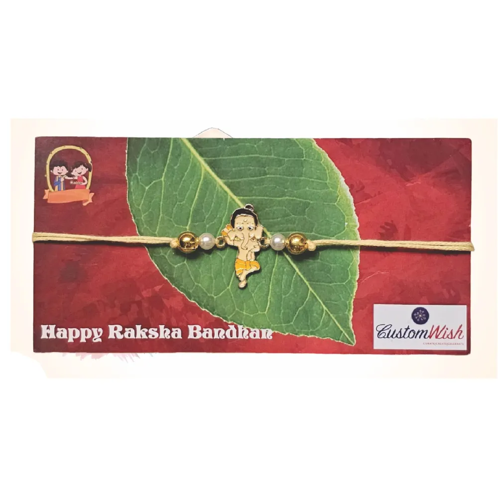 Buy Ganesha Metal Rakhi for Brother Online